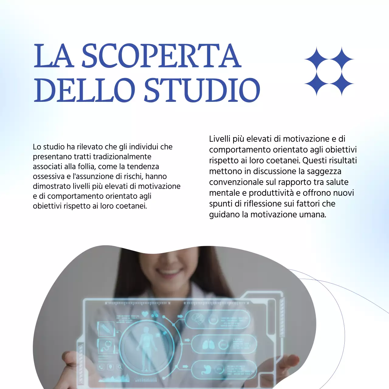 Blu Bianco Minimal Geometrico Notizie sulla salute