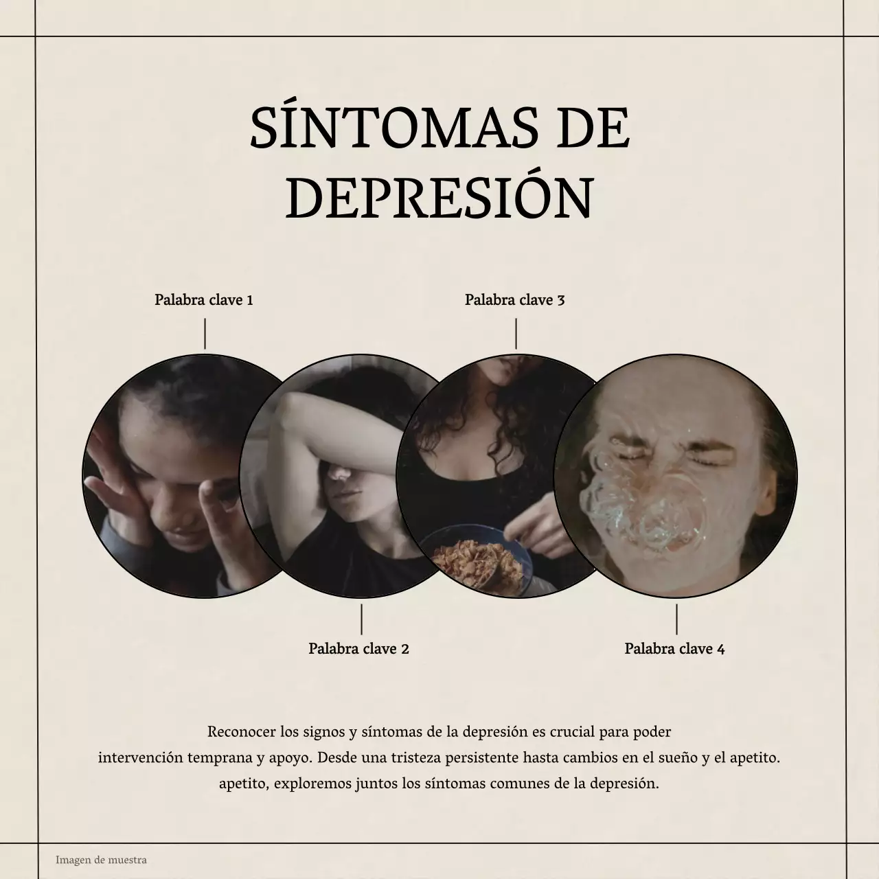 Amarillo Azul Gris Moderno Minimal Salud Mental Estilo de vida