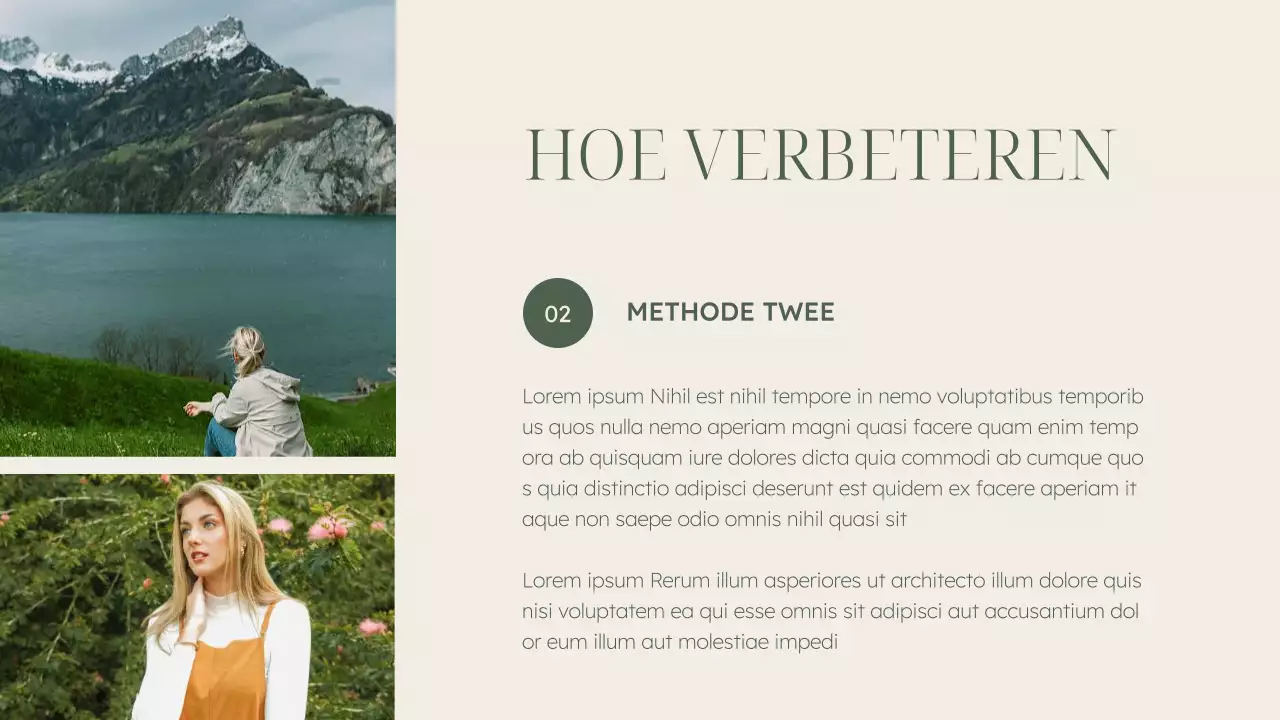 Groen en Beige Elegant Lesmateriaal Geestelijke Gezondheid