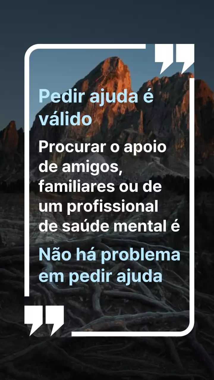 Azul Cinzento Branco Simples Moderno Citação Inspiradora