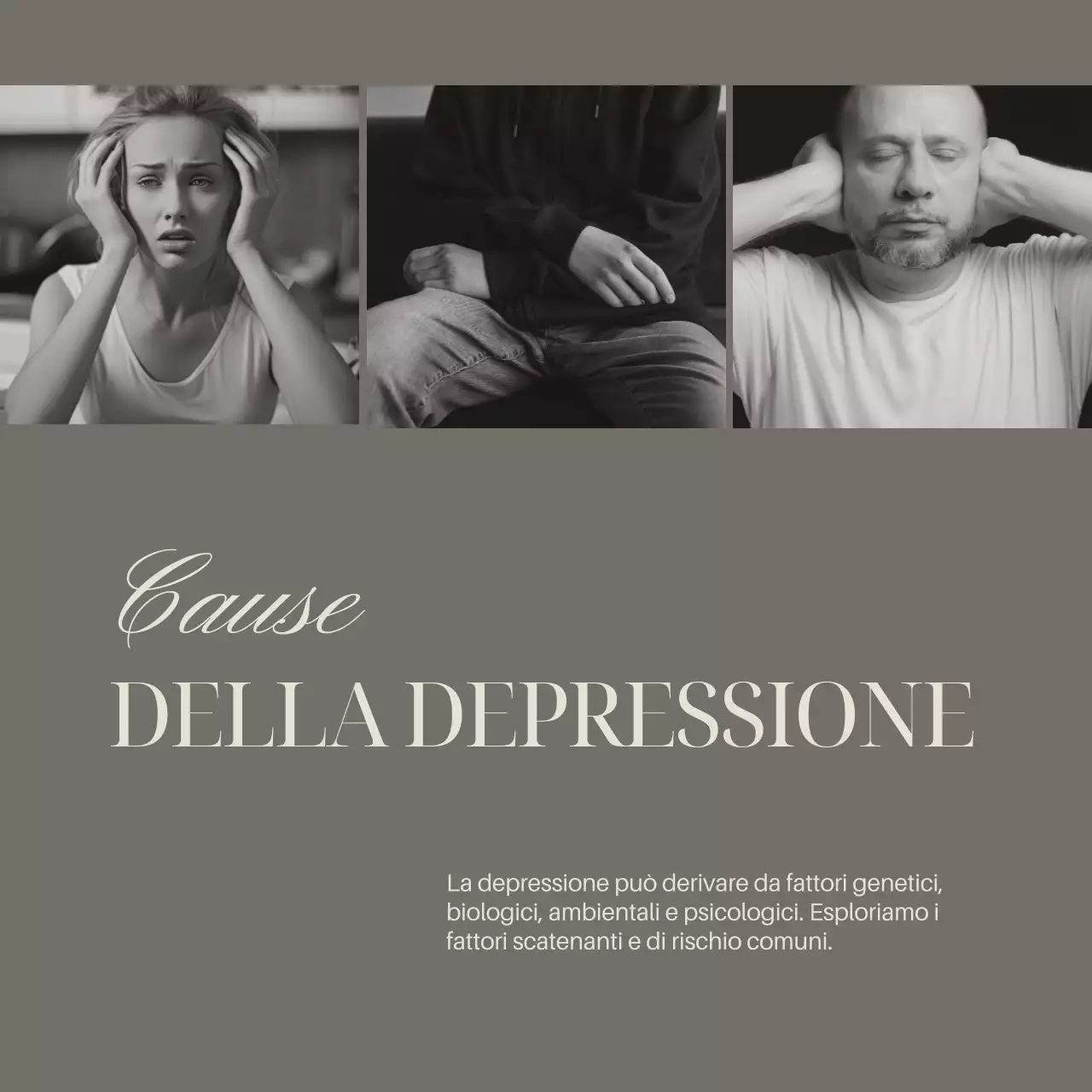 Grigio Avorio Elegante Minimal Guida alla salute mentale