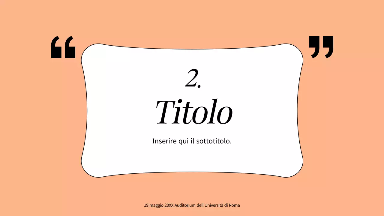 Risorse didattiche umanistiche di base in arancione e bianco