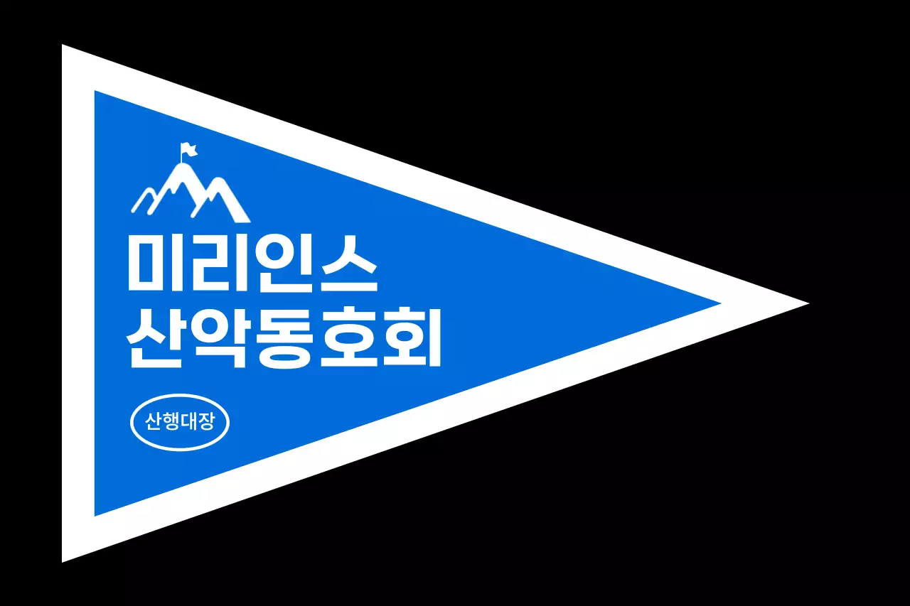 강렬한 색깔을 활용한 산악동호회 컨셉 디자인