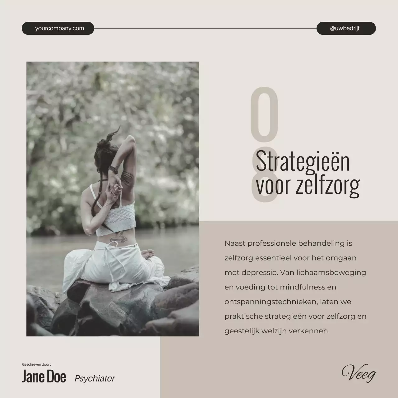 Ivory zwart-wit Minimal Mental Health Depression Unveiled Campagne