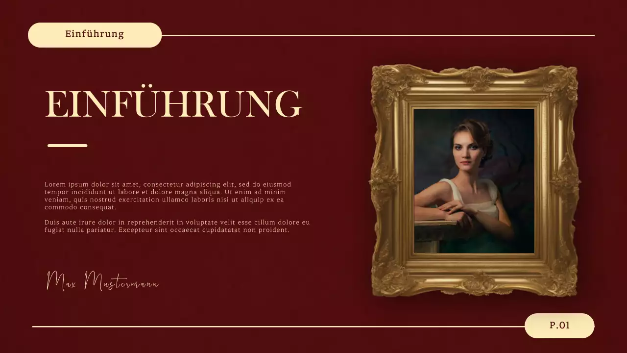 rot gelb elegant renaissance thesis defense class material