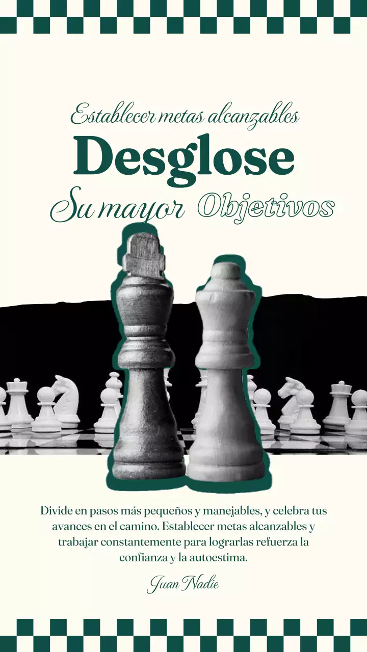 Green Modern Fijar objetivos alcanzables Crecimiento personal