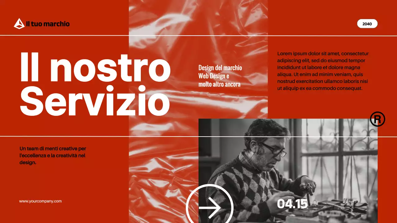 Red Black Modern Bold Profilo aziendale Introduzione