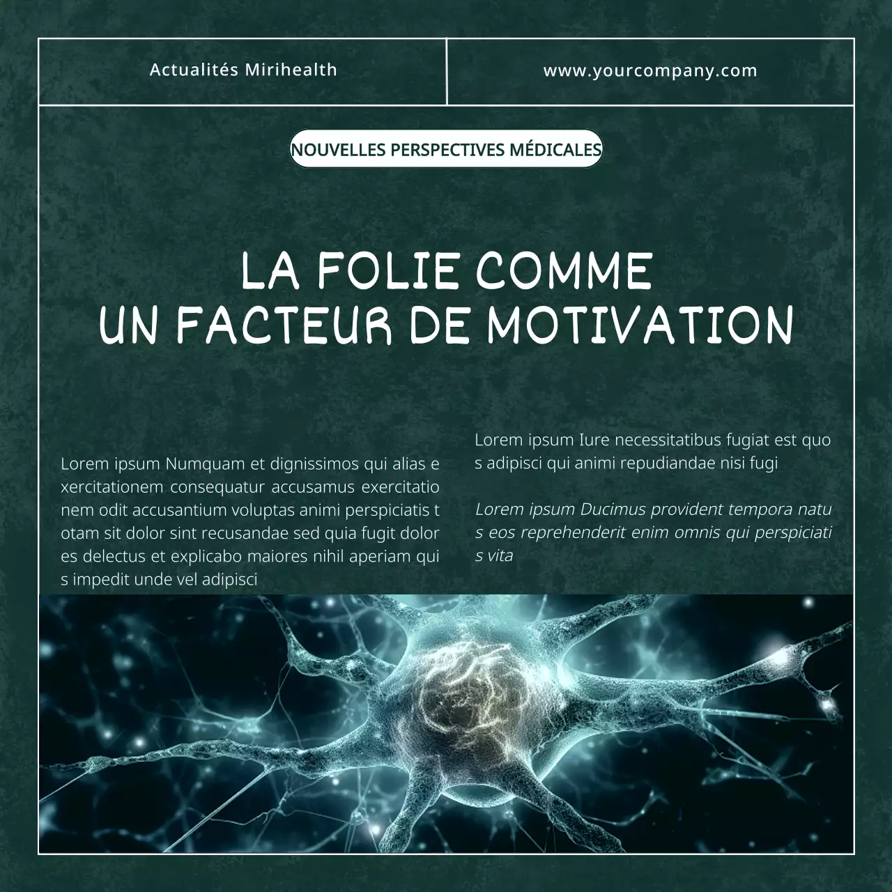 Vert Blanc Moderne Classique Elégant Nouvelles sur la santé mentale