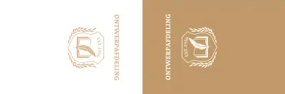 Kleurrijke universiteit met schoollogo