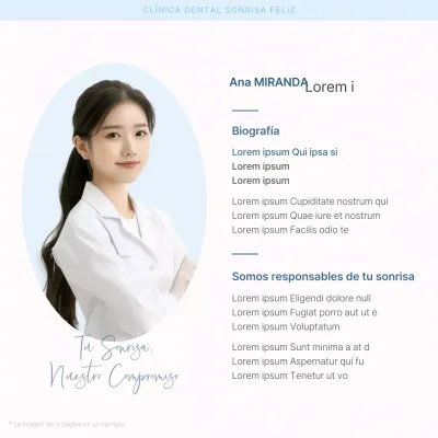 Promover la introducción de personal médico hospitalario para promover la odontología simple en blanco y azul claro