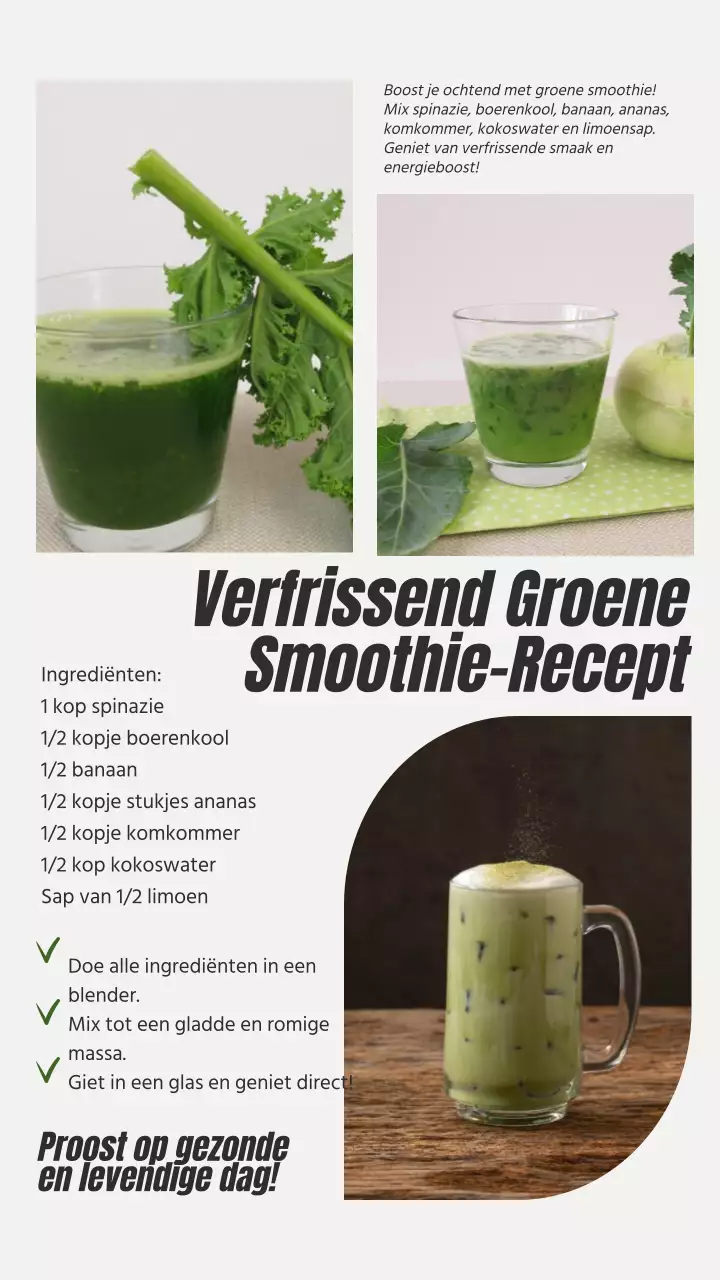 Beige en grijs modern gezond dieet recept