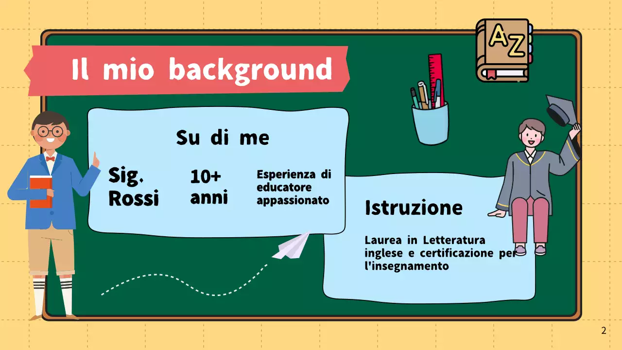 Rosso e giallo Materiale didattico di introduzione per insegnanti moderni