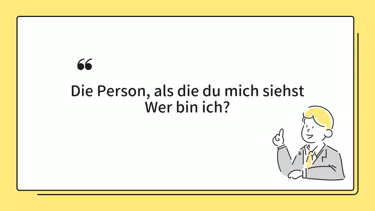 Gelbes, minimalistisches Anschreiben