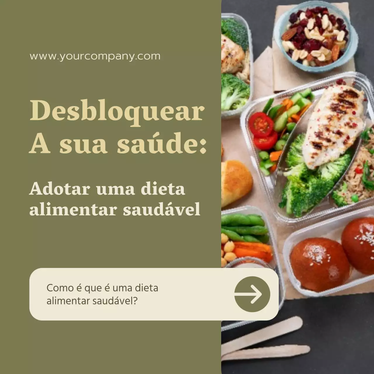 Verde e Vermelho Natural Alimentação saudável e guia de dieta