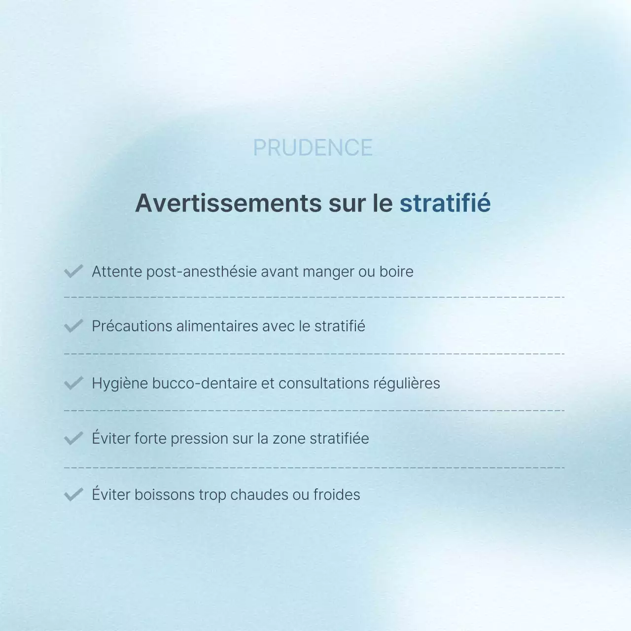 Un kit de médias sociaux simple, blanc et bleu clair, pour promouvoir le cabinet dentaire.