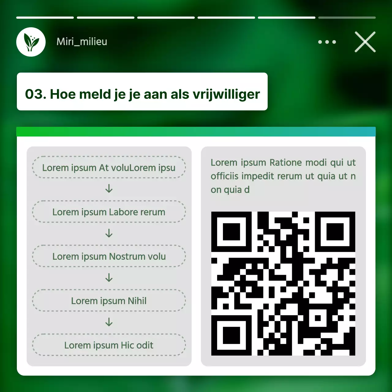 Groene, witte en moderne werving van milieuvrijwilligers bevorderen