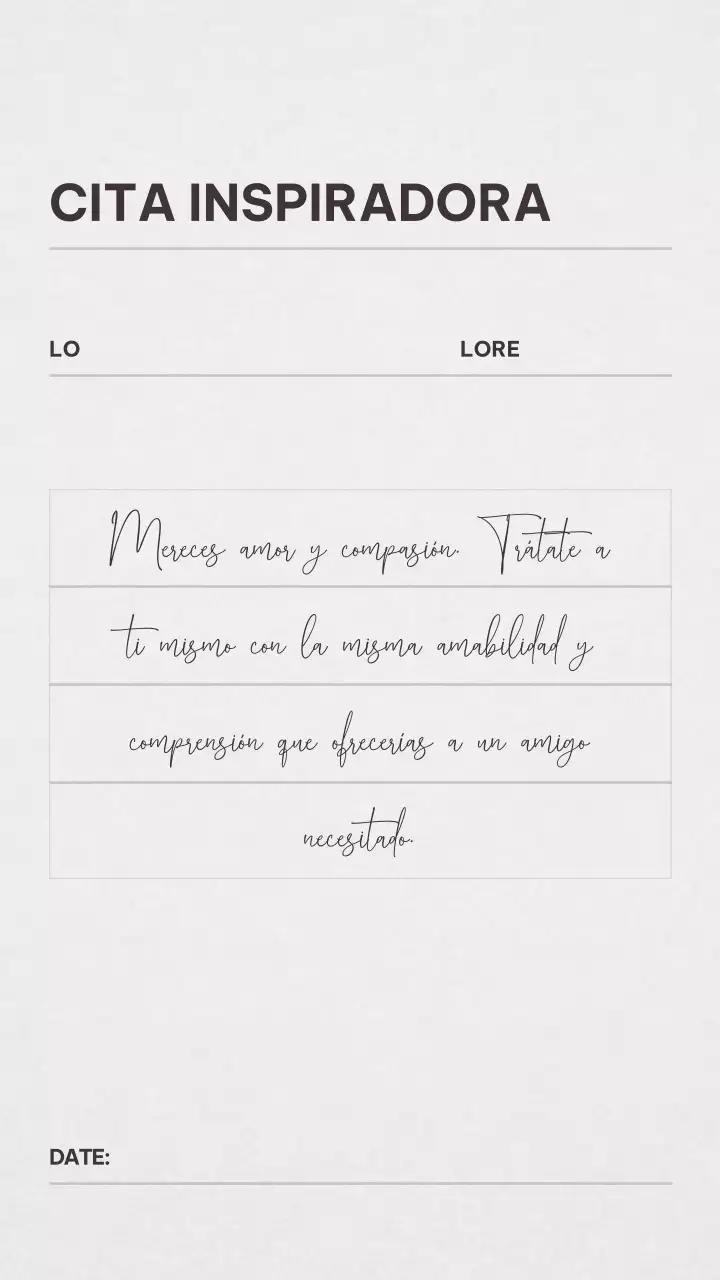 Beige Negro Minimal Moderno Cita Inspiradora