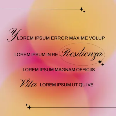 Volantino arancione di ispirazione motivazionale minimale