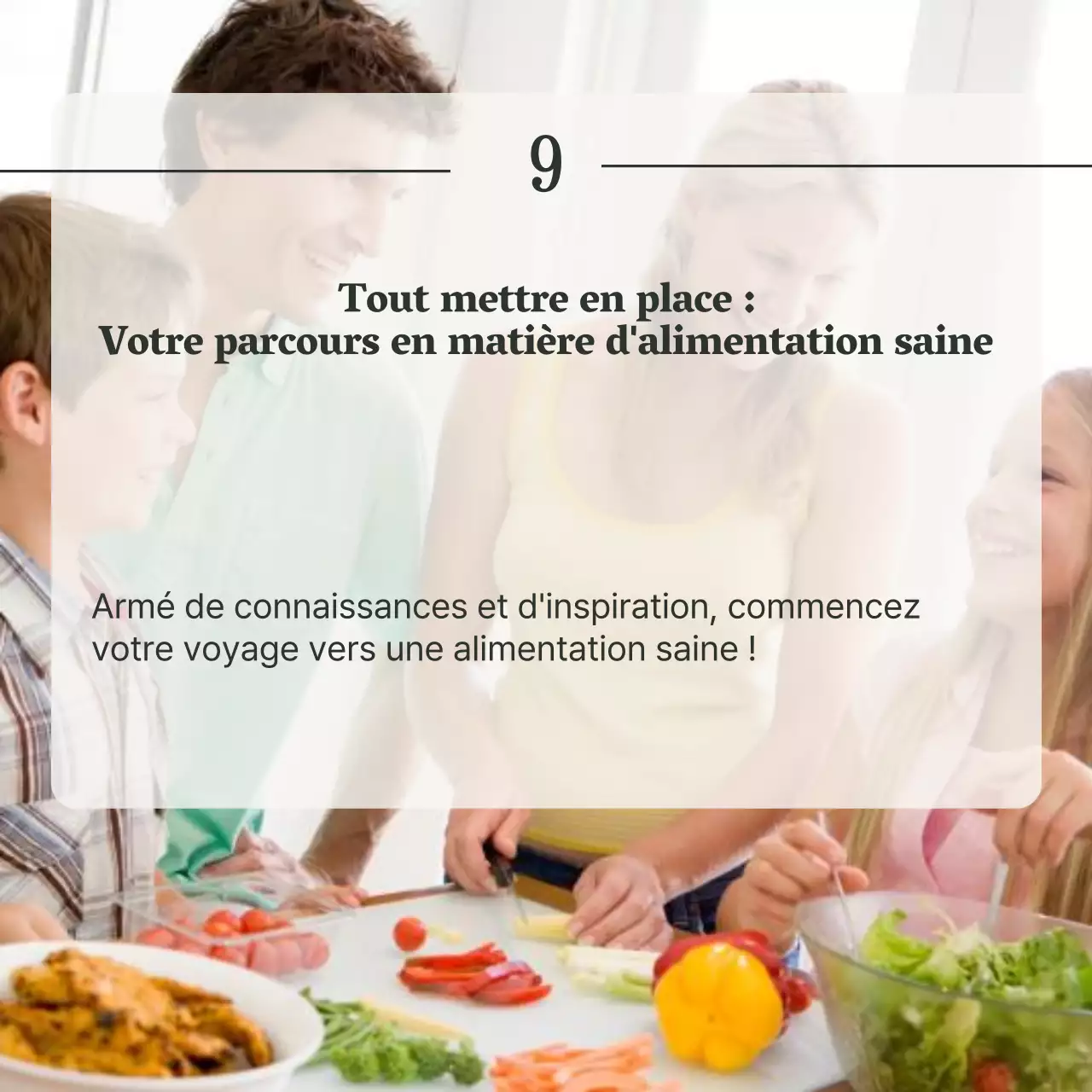 Gris et vert Guide de l'alimentation saine et du régime alimentaire