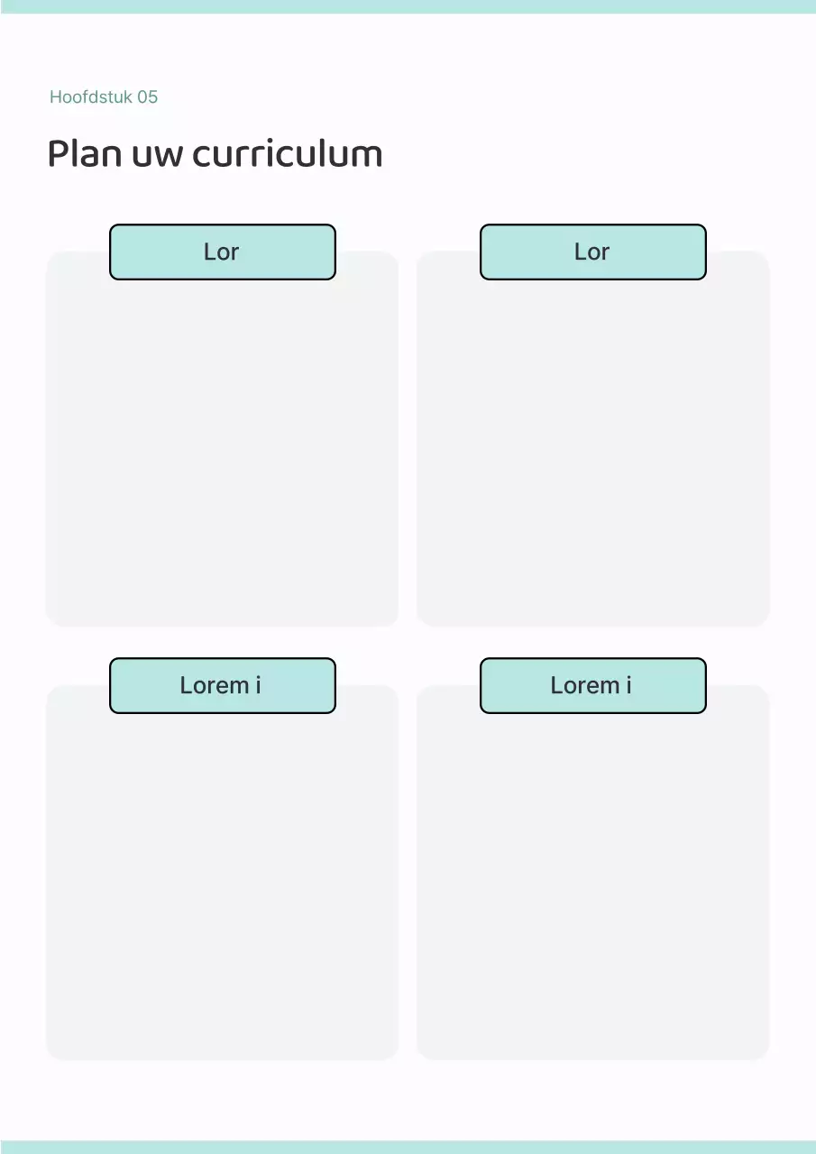 Een eenvoudige agenda in mint en wit