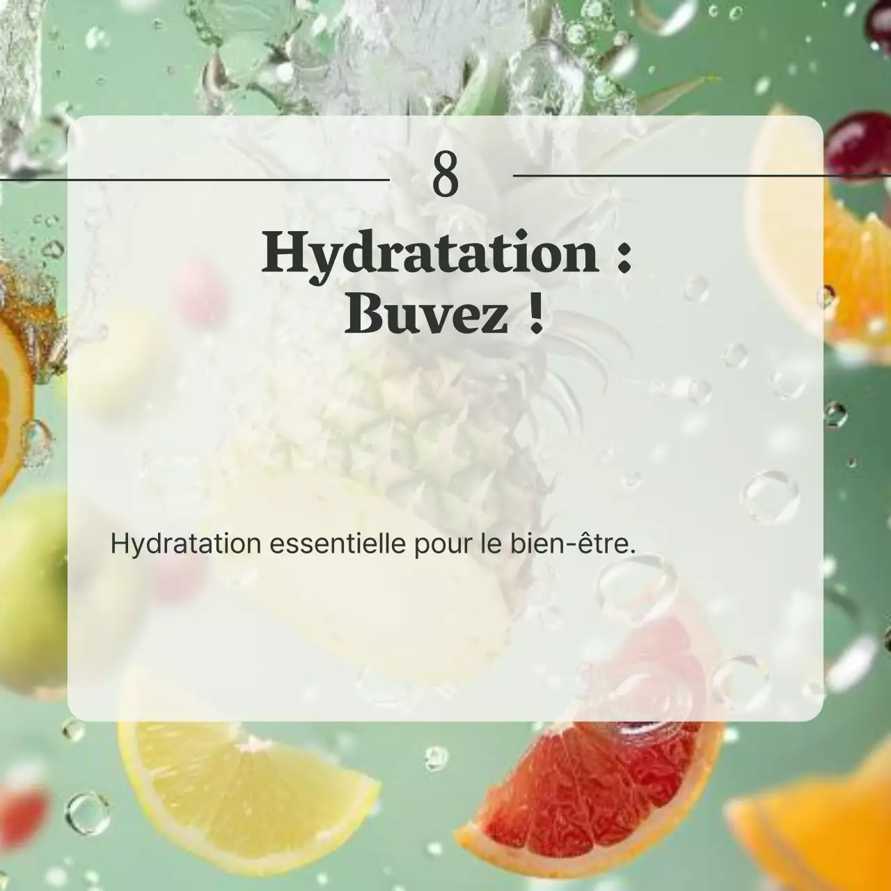 Gris et vert Guide de l'alimentation saine et du régime alimentaire