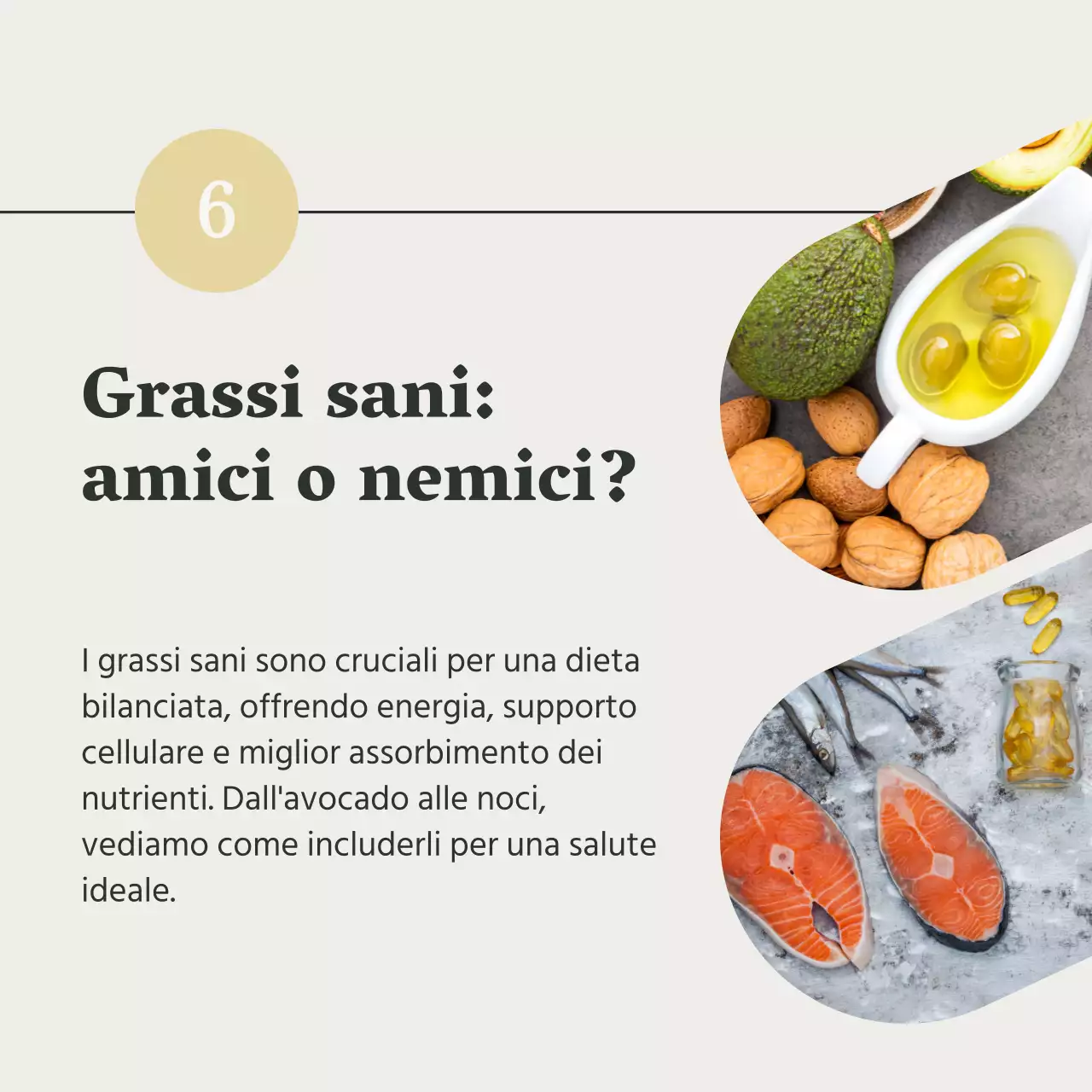 Grigio e Verde Naturale Guida alla salute e alla dieta