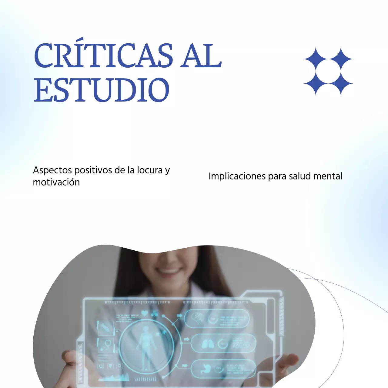 Azul Blanco Mínimo Geométrico Salud Noticias