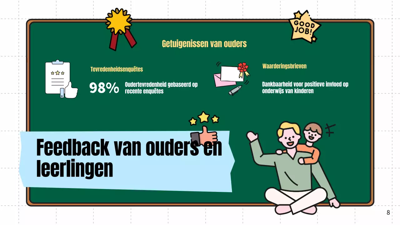 Rood en geel modern lesmateriaal voor leraren