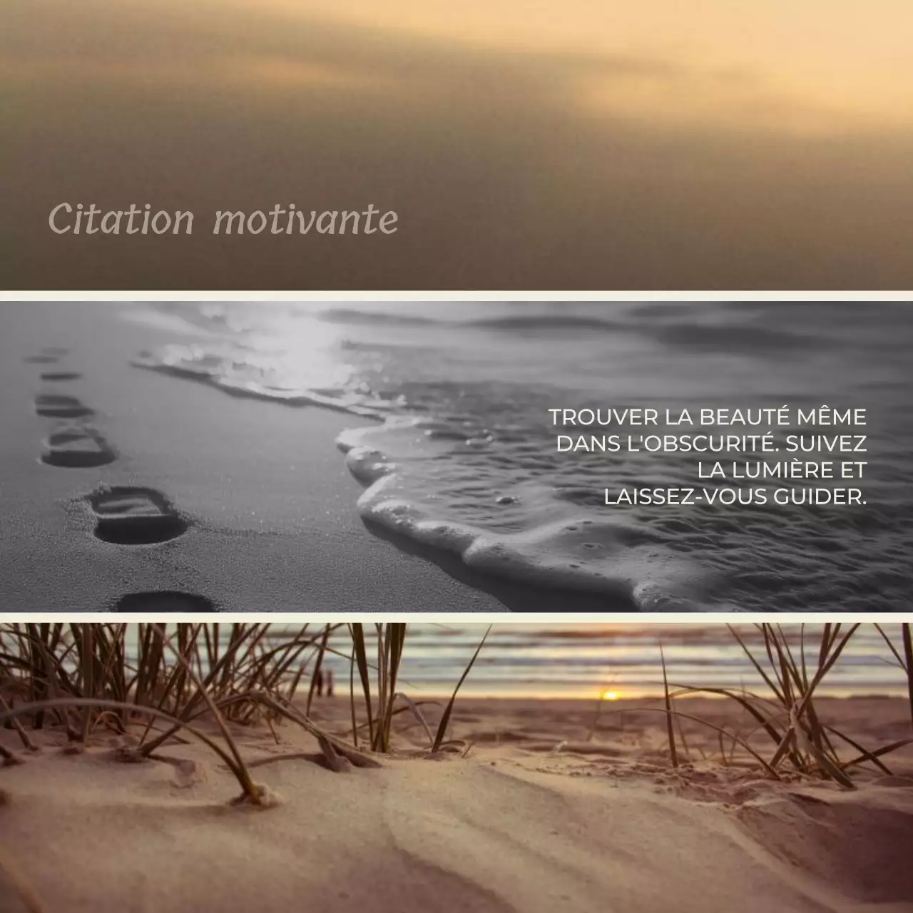 Noir Marron Collage Minimal Motivation Santé Mentale Citation