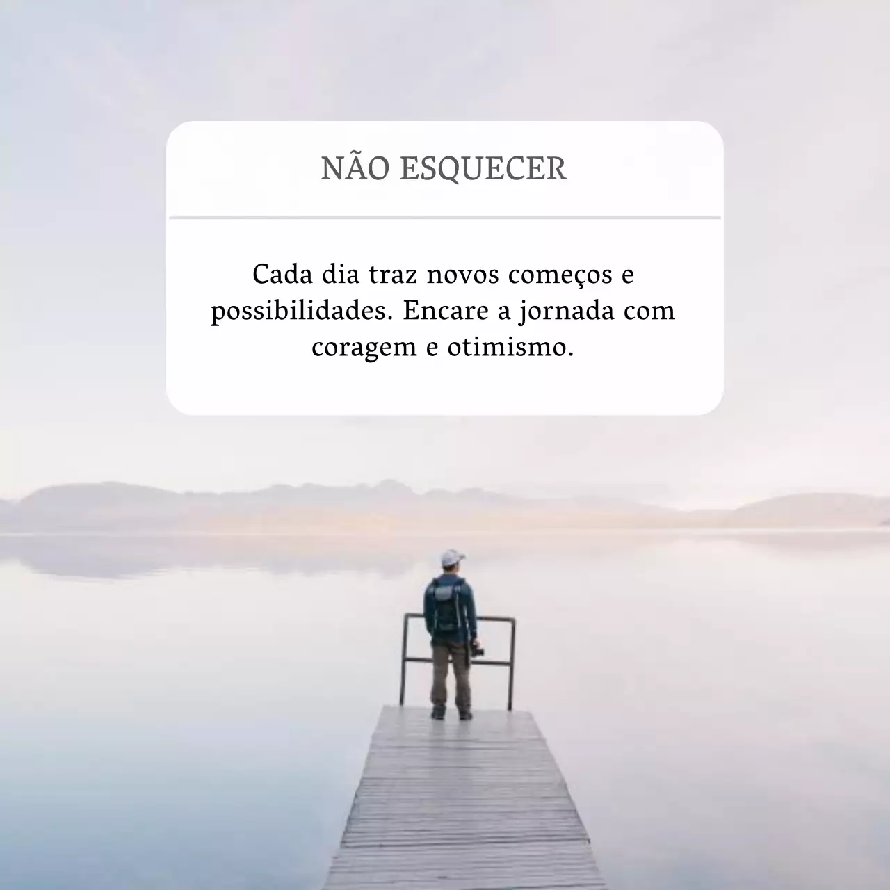 Preto e branco Moderno Básico Natural Citação Inspiradora Memo