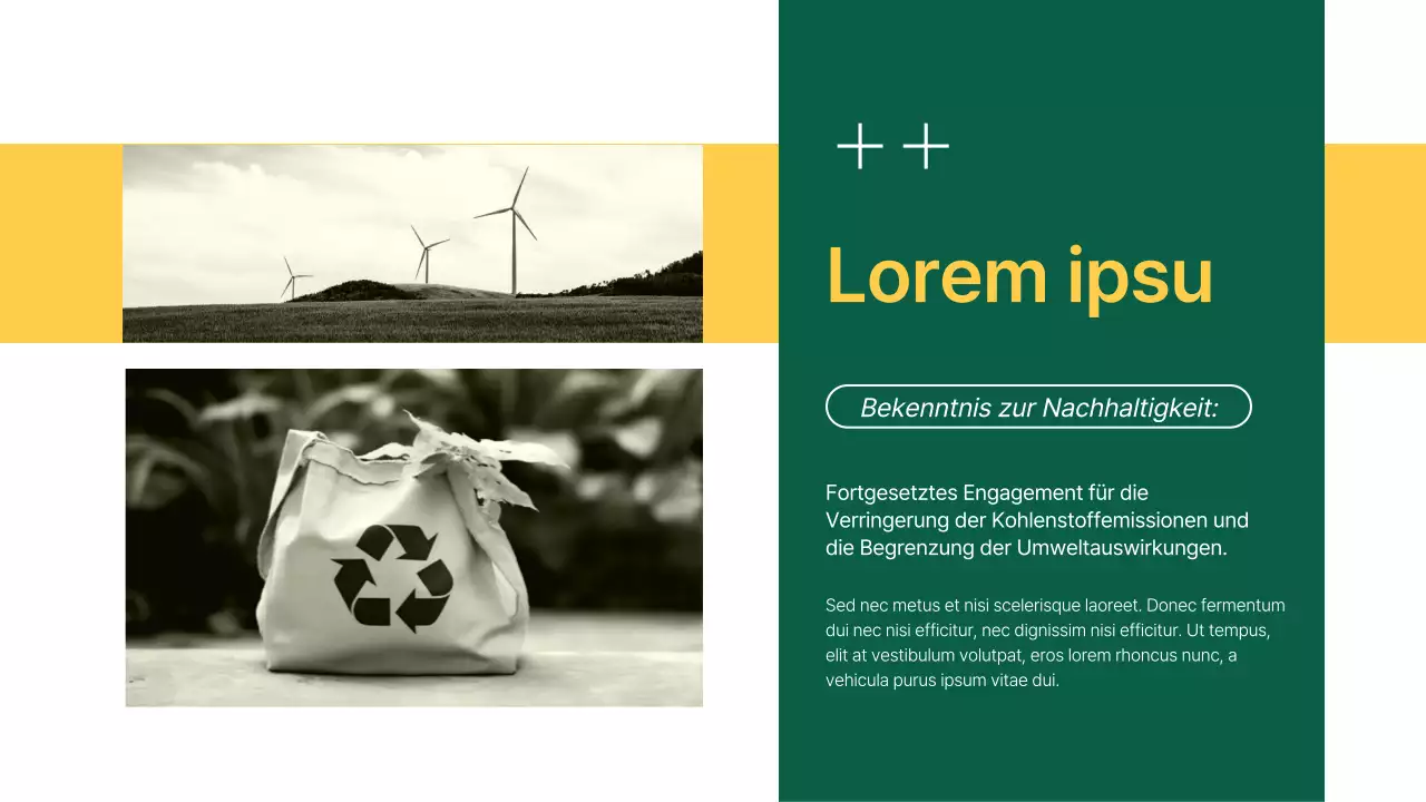 Green Modern Unternehmen Carbon Footprint Analyse Bericht