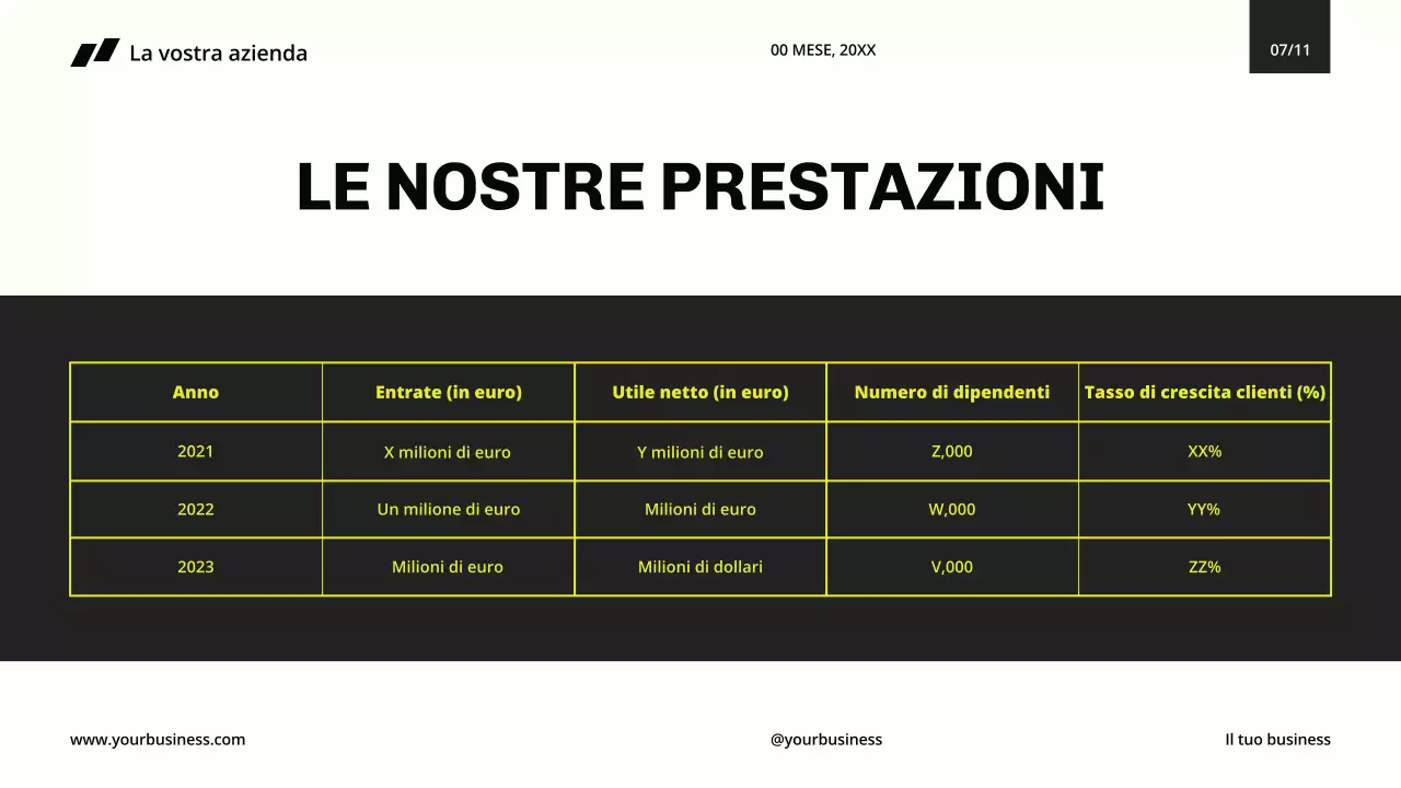 Giallo Nero Minimal Modern Business Company Profile for Company's Introduction (Profilo aziendale moderno e minimale per l'introduzione dell'azienda)
