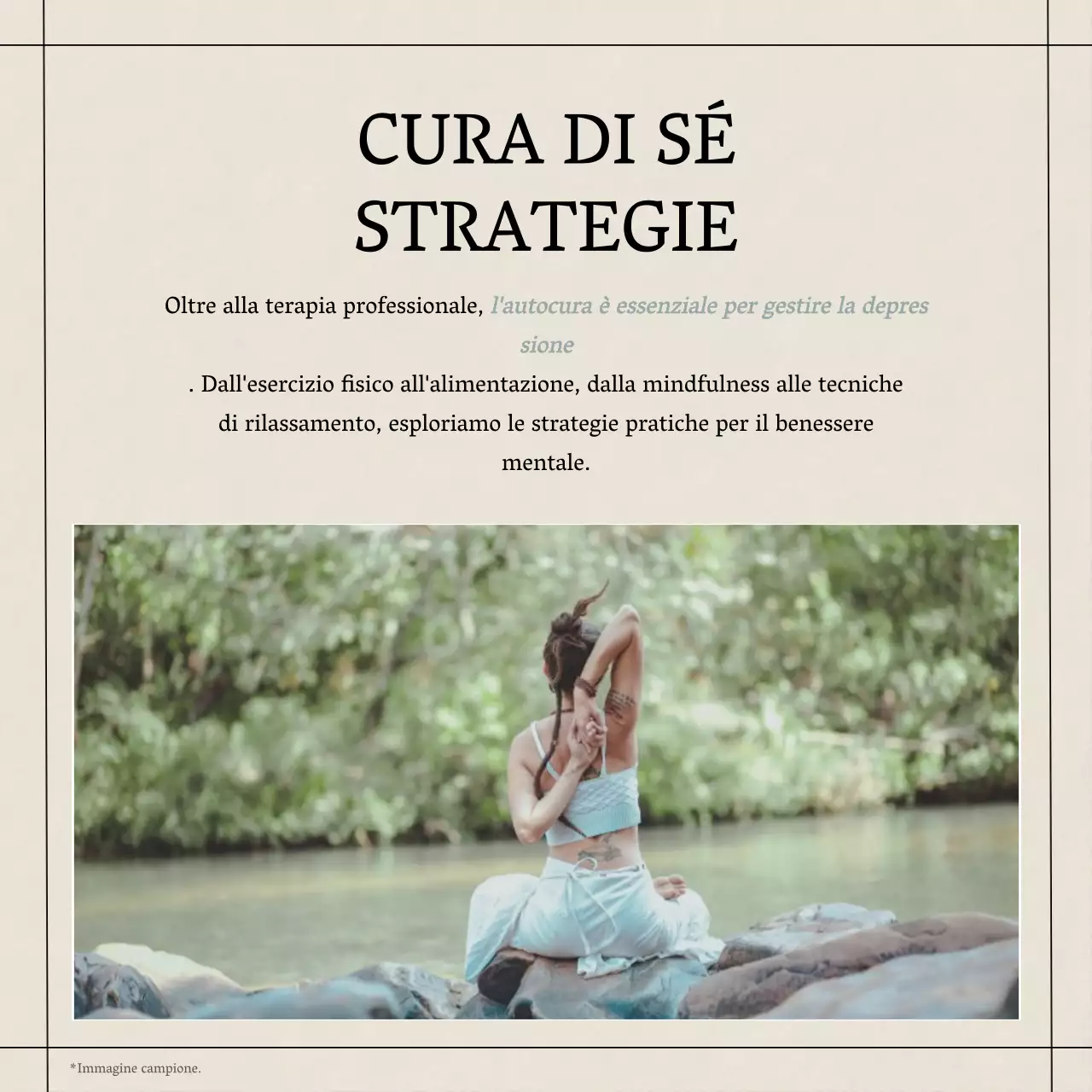 Giallo Blu Grigio Moderno Minimal Salute Mentale Stile di vita