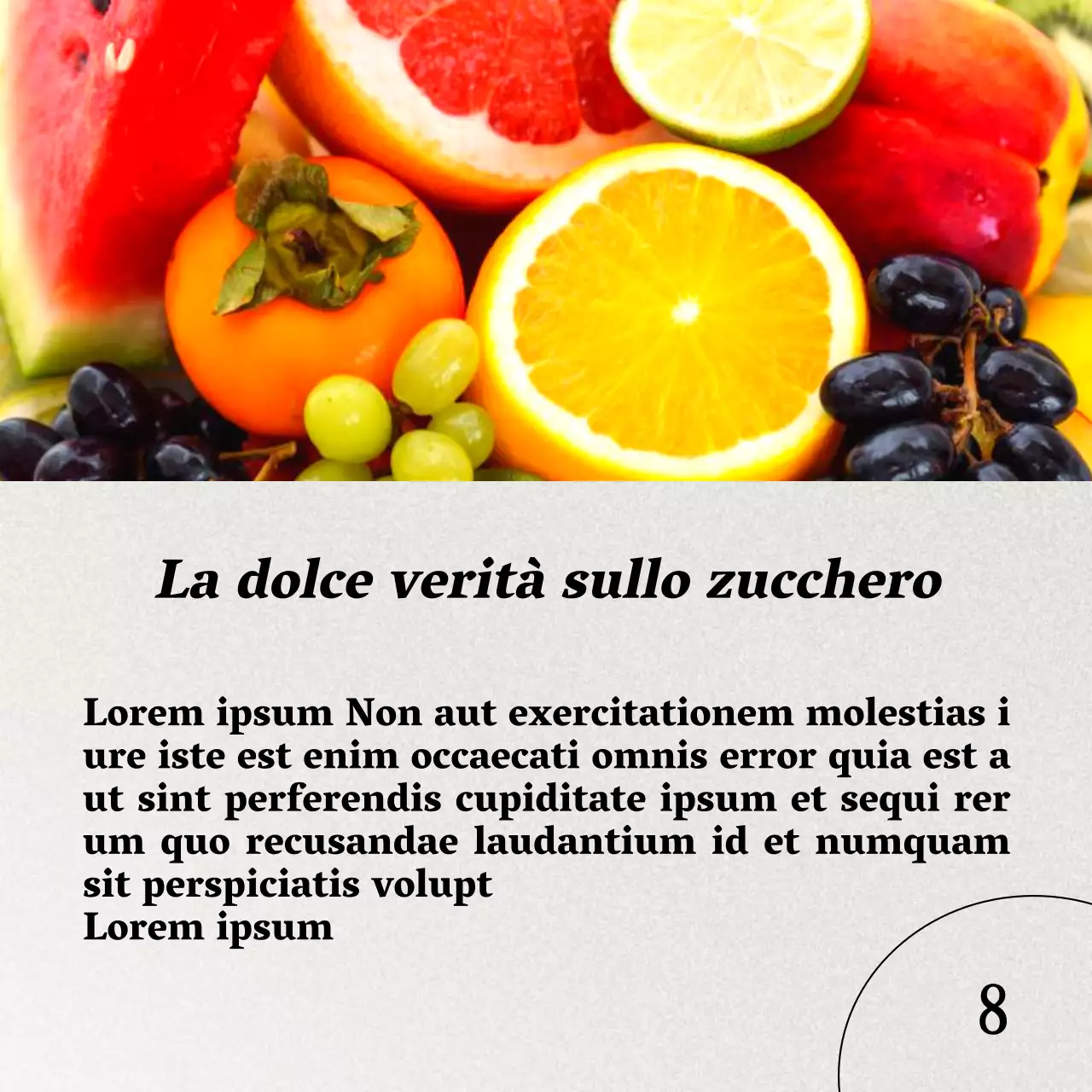 Grigio e Marrone Naturale Guida alla salute e alla dieta