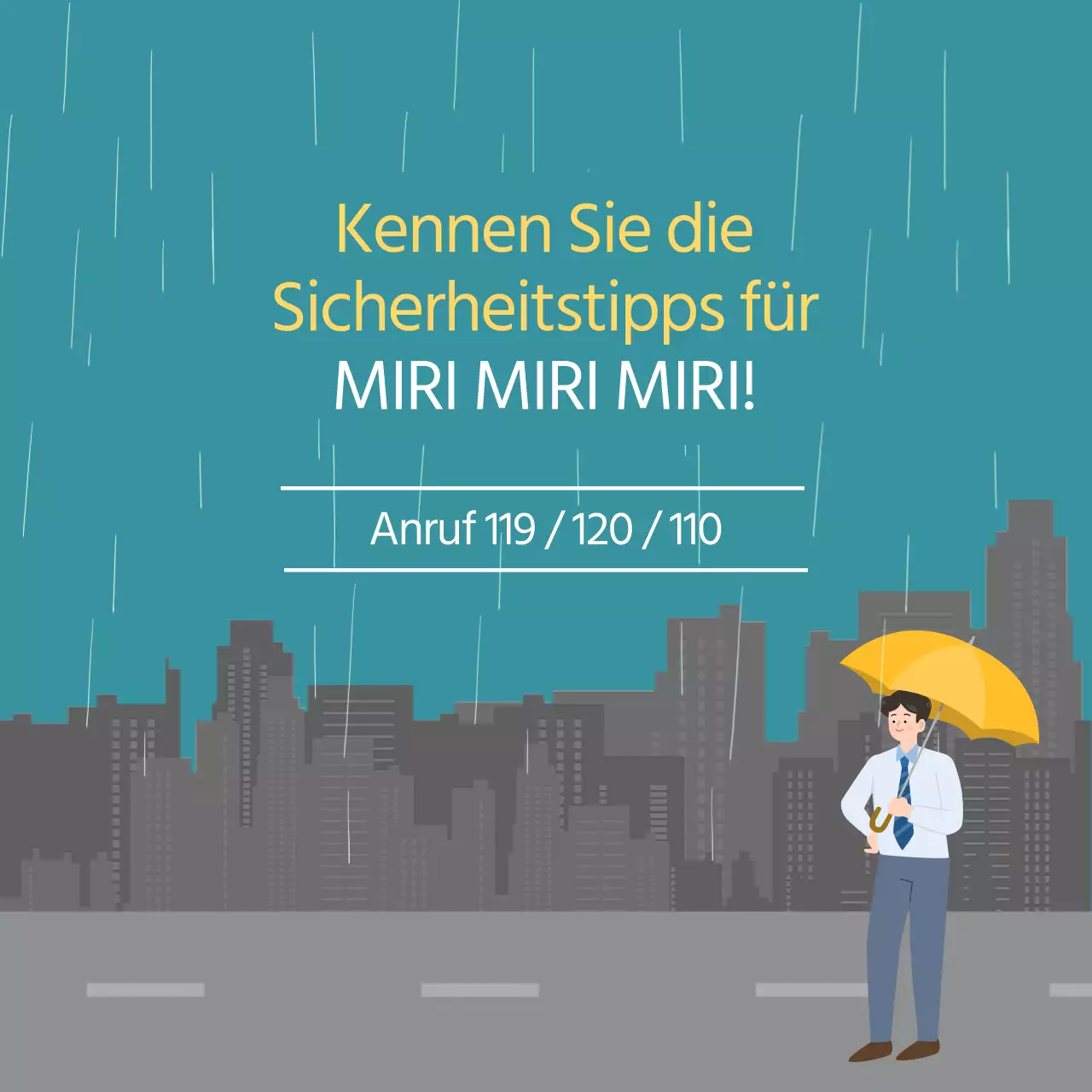 Minzige, fröhliche und regnerische Sicherheitstipps