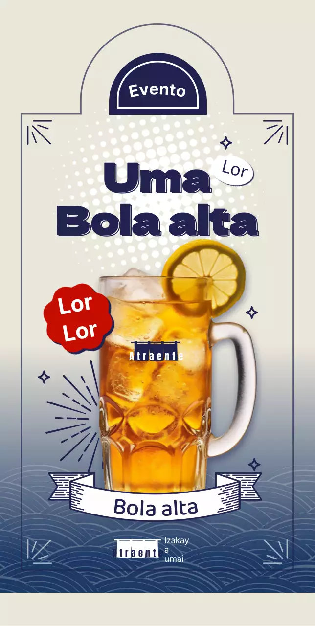 Suporte para eventos Highball POP Tipo B