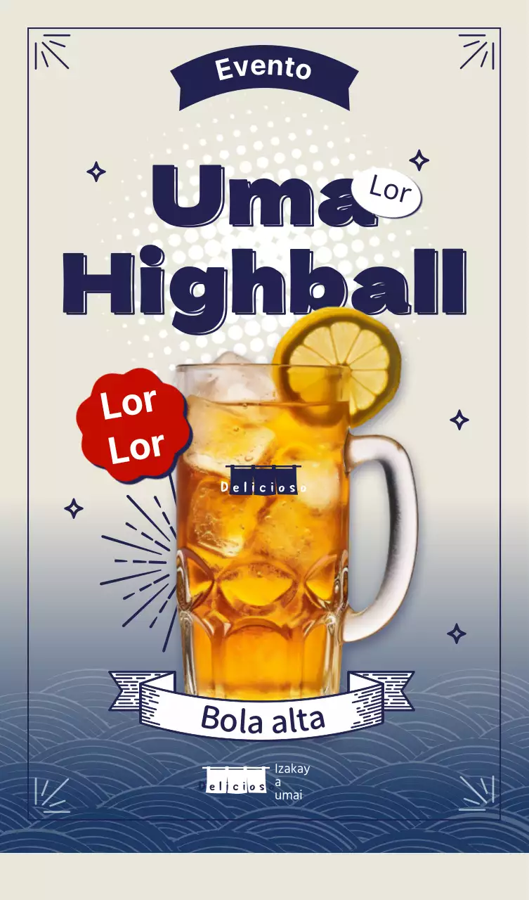 Stand para eventos Highball POP A