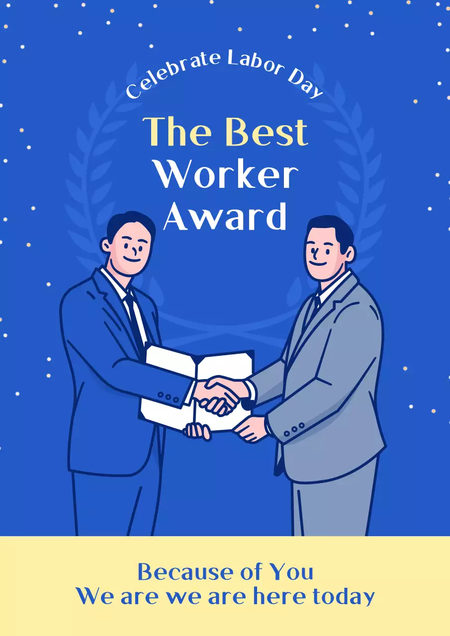 블루 모던 어워드 발표 포스터