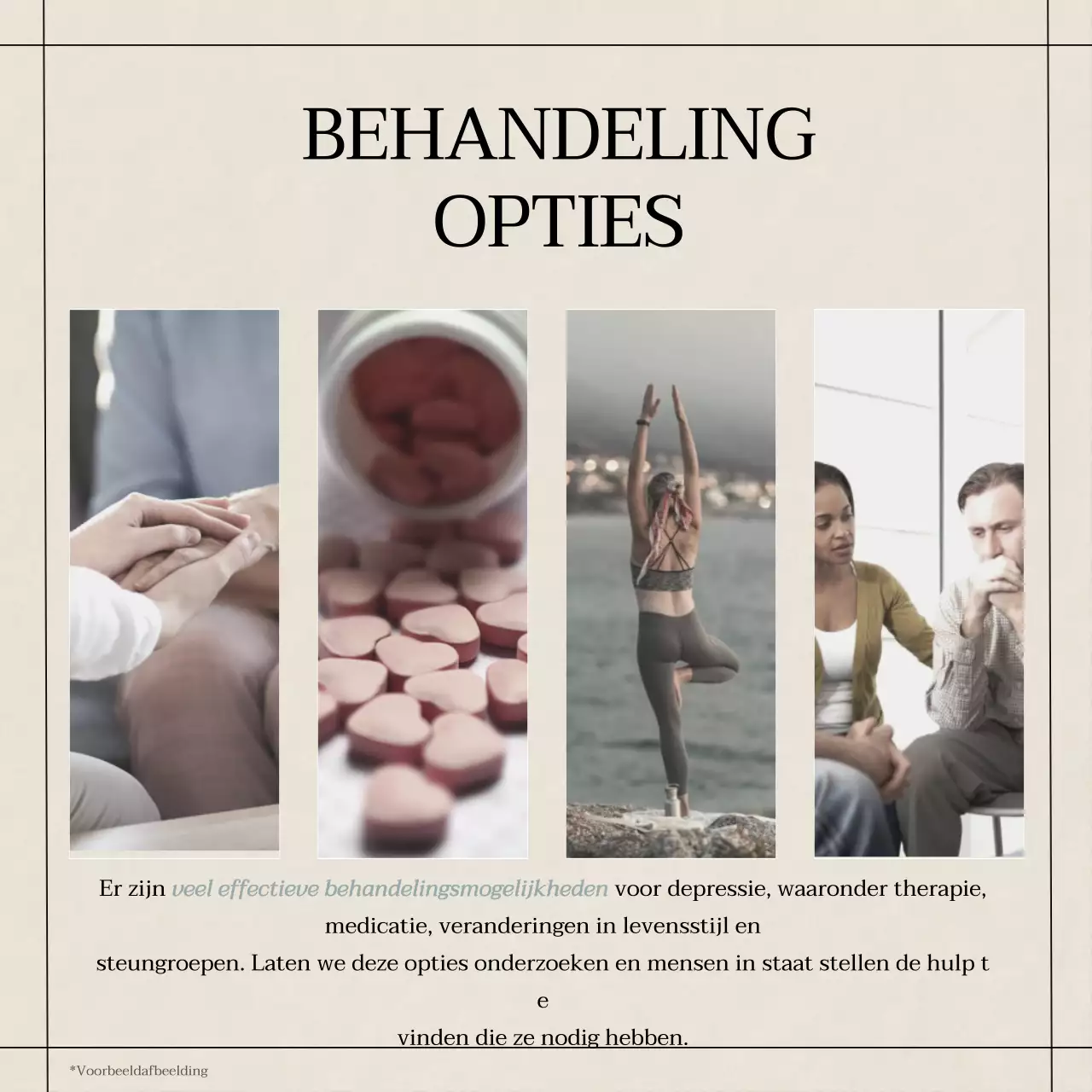 Geel Blauw Grijs Modern Minimaal Geestelijke Gezondheid Lifestyle