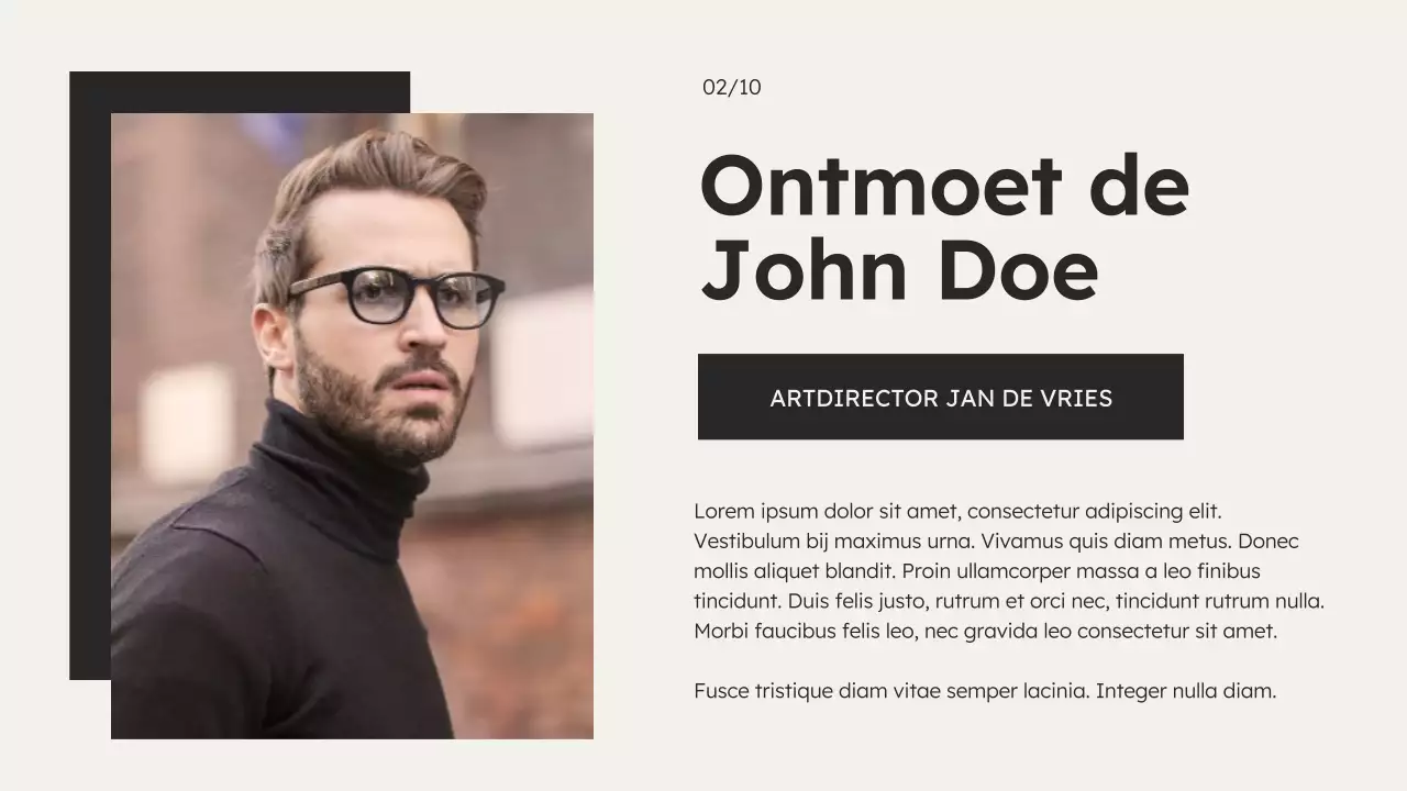 Zwart-wit Minimal Marketing Agency Introductie van het bedrijf