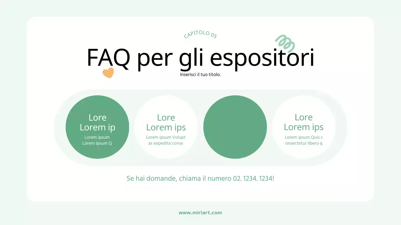 Guida al noleggio di una mostra dai colori vivaci