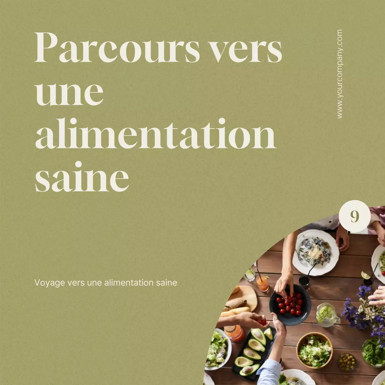 Green and Beige Modern Healthy Food Diet Tips (en anglais)