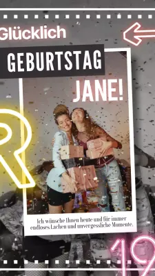 Rosa Modern Trend Geburtstagsgruß für Freund