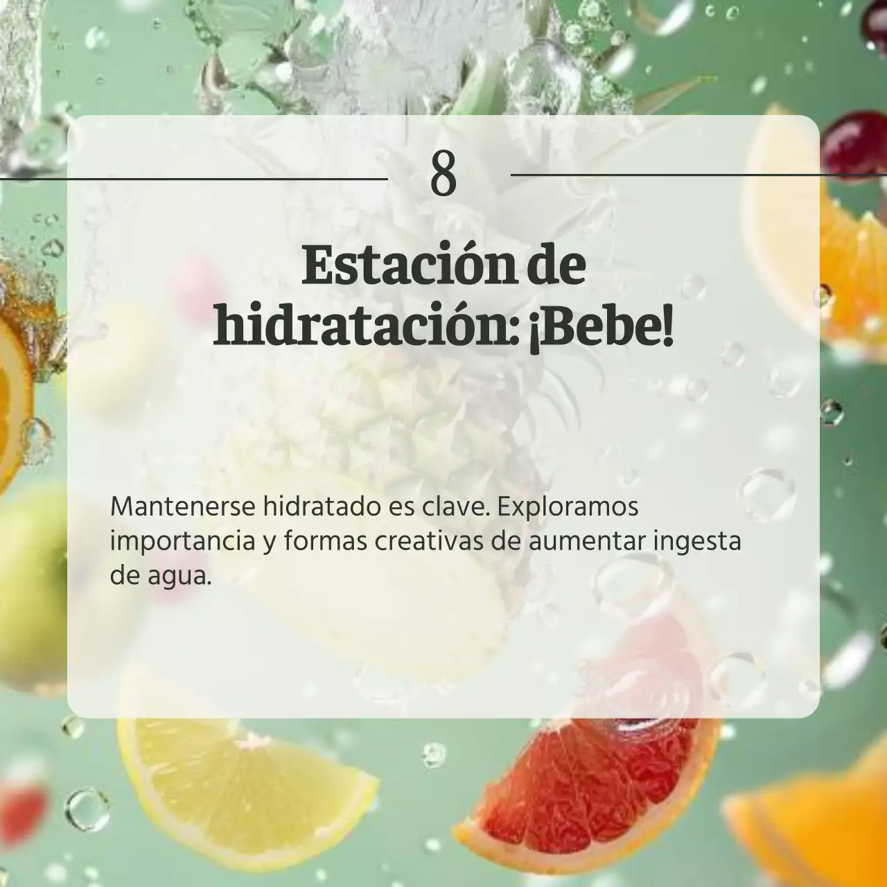 Gris y Verde Natural Guía de alimentos y dietas saludables