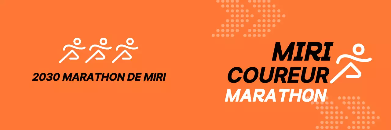 Promouvoir le marathon en orange et noir