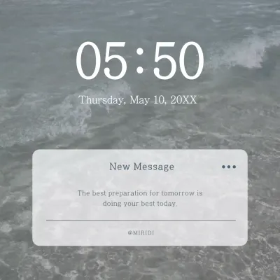 Grey Minimal Motivation Notification Social Media Post