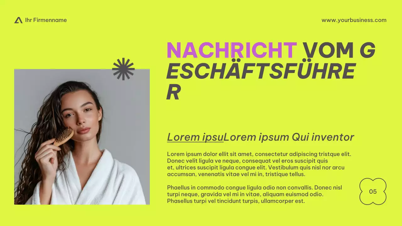 Lila Beige Rosa Lime Modern Basic Minimal Business Vorstellung des Unternehmens