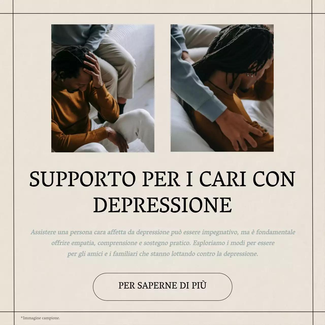 Giallo Blu Grigio Moderno Minimal Salute Mentale Stile di vita