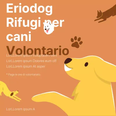 Promuovere il volontariato per i cuccioli randagi marroni e coccolosi