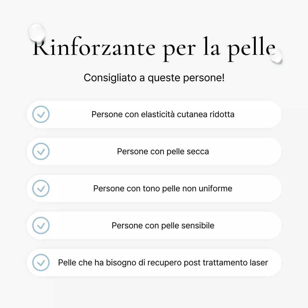 Parole chiave e descrizioni di procedure di marketing ospedaliero per promuovere un semplice studio dermatologico bianco e azzurro